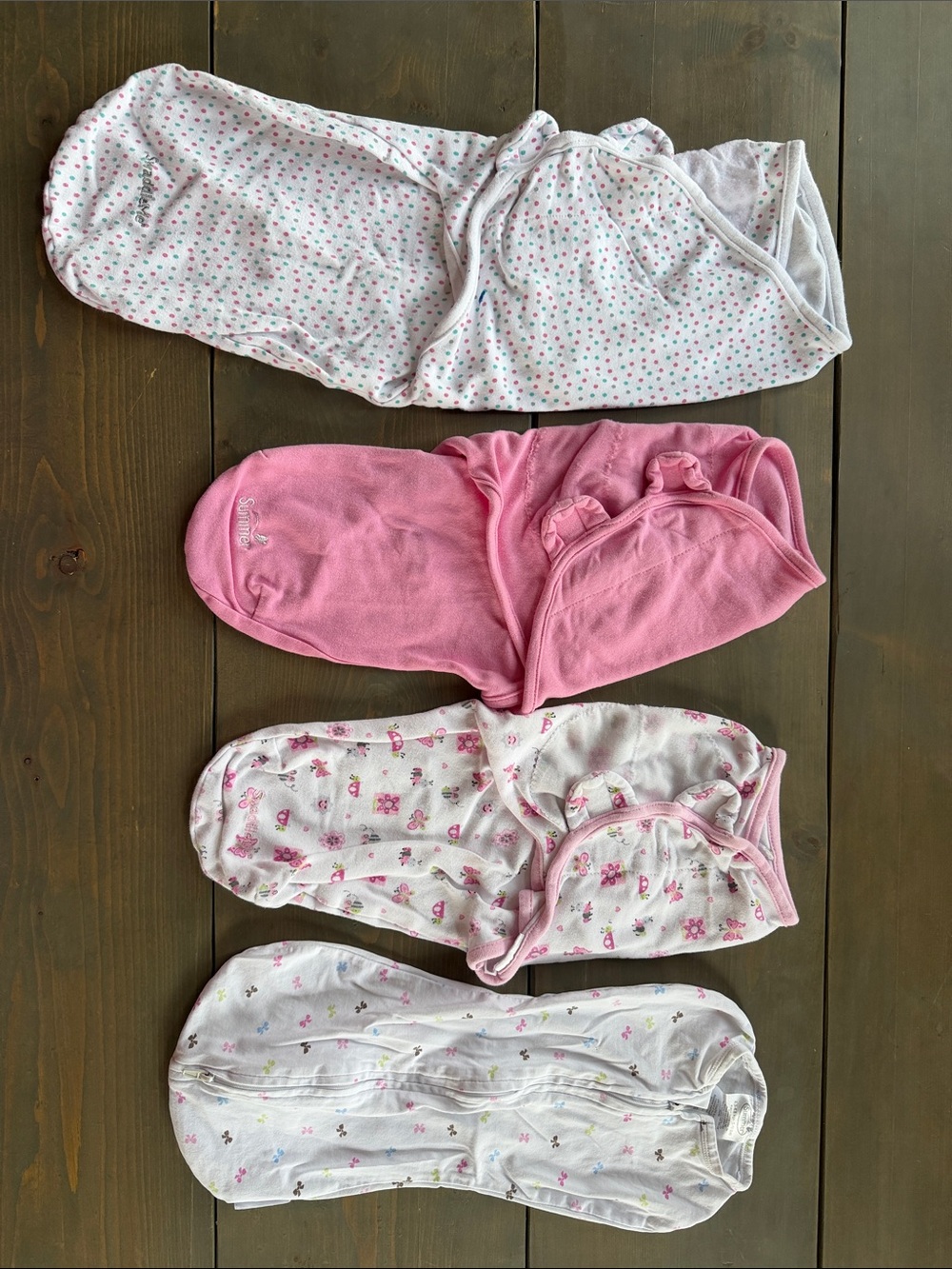 Newborn swaddles Pink Floral & Solid Baby Swaddle Set - Kids One Pieces
